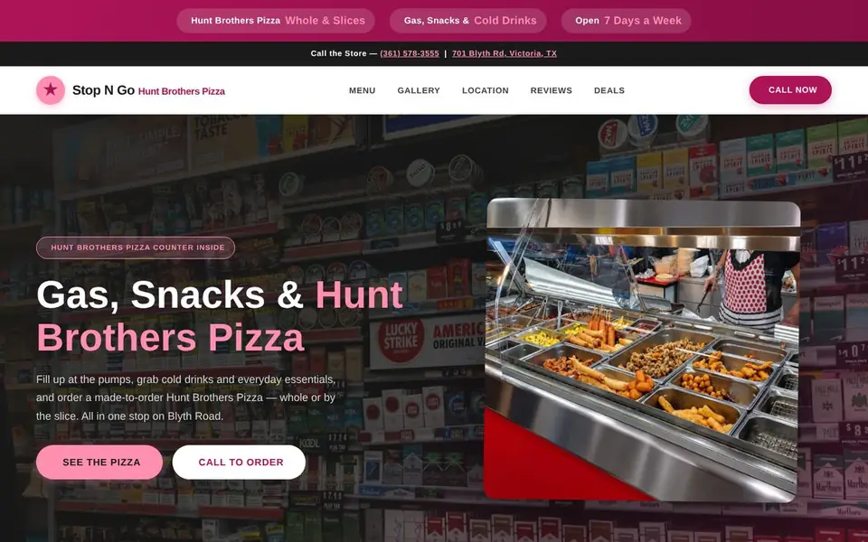 Homepage of the Chaparral Market #1 website